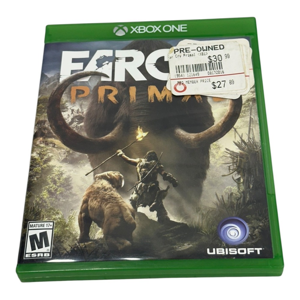 Far Cry Primal Xbox One 2016 Ubisoft Original Case Light Scratches Untested